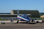 MM54473 @ LFSX - Aermacchi MB-339PAN, N°3 of Frecce Tricolori Aerobatic Team 2015, Flight line, Luxeuil-Saint Sauveur Air Base 116 (LFSX) - by Yves-Q