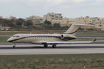 N99LE @ LMML - Bombardier BD-700 1A10 Global 6000 N99LE TVPX Aircraft Solutions - by Raymond Zammit
