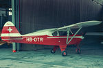 HB-OTR @ LSZH - In the old hangar at Zurich airport. Scanned from a slide. - by sparrow9