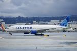 N798UA @ KSFO - Runway 10 SFO 2023.