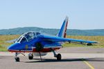 E45 @ LFSX - Dassault-Dornier Alpha Jet E (F-TETF), Athos 05 of Patrouille de France 2015, Flight line, Luxeuil-St Sauveur Air Base 116 (LFSX) - by Yves-Q