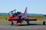XX319 @ LFSX - Red Arrows Hawker Siddeley Hawk T.1A, Flight line, Luxeuil-Saint Sauveur Air Base 116 (LFSX) - by Yves-Q