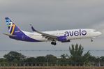 N809VL @ KFLL - Avelo Air B738 over the fence in FLL - by FerryPNL