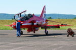 XX232 @ LFSX - Red Arrows Hawker Siddeley Hawk T.1, Static display, Luxeuil-St Sauveur Air Base 116 (LFSX) - by Yves-Q