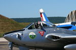 HB-RVN @ LFSX - De Havilland (FFA) Vampire FB.6 (DH-100), Luxeuil-Saint Sauveur Air Base 116 (LFSX) - by Yves-Q