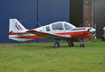 G-CBID @ EGLM - Scottish Aviation Bulldog T.1 at White Waltham. - by moxy