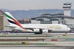 A6-EVP @ KLAX - A388 A6-EVP Emirates Airbus A380-841 UAE215 OMDB-KLAX - by Mark Kalfas