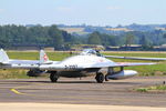 HB-RVN @ LFSX - De Havilland (FFA) Vampire FB.6 (DH-100), Taxiing, Luxeuil-Saint Sauveur Air Base 116 (LFSX) - by Yves-Q