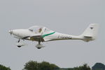 F-GVAQ @ LFRB - Aquila A210 (AT01), Take off rwy 07R, Brest-Bretagne Airport (LFRB-BES) - by Yves-Q