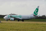 F-HTVT @ LFRB - Boeing 737-86J, Take off run rwy 25L, Brest-Bretagne Airport (LFRB-BES) - by Yves-Q