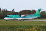 EI-FAV @ LFRB - ATR 72-600, Take off run rwy 25L, Brest-Bretagne airport (LFRB-BES) - by Yves-Q