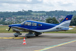 HB-PKK @ LSZG - New paint-scheme. Parked at Grenchen. HB-registered since 1987-06-18. - by sparrow9