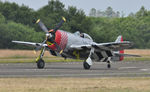 G-THUN @ EGFH - Visiting Thunderbolt arriving Runway 22. - by Roger Winser