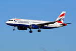 G-EUYT @ EGLL - Airbus A320-232 landing London Heathrow.