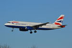 G-EUYL @ EGLL - Airbus A320-232 landing London Heathrow. - by moxy