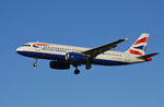 G-EUUO @ EGLL - Airbus A320-232 landing London Heathrow. - by moxy