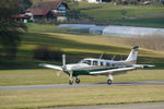 HB-PQN @ LSPL - Landing on the short runway at Langenthal-Bleienbach. HB-registered since 2003-05-21. - by sparrow9