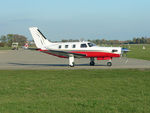 N350BR @ LSZG - Holding position at Grenchen - by sparrow9