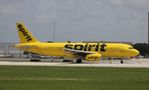 N614NK @ KFLL - NKS A320 yellow zx FLL-MBJ - by Florida Metal