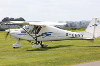 G-CHVY @ EGBS - Ikarrus C42 taxing at shobdon Airfield based at shobdon - by Jordon gregory