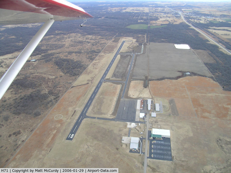 Mid-america Industrial Airport (H71) - The first stage of the new taxiways have been completed.