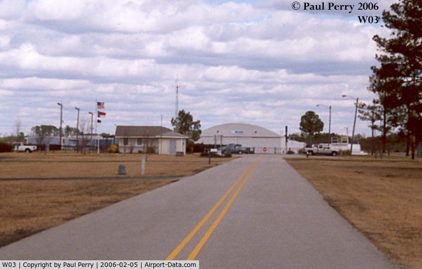 Wilson Industrial Air Center Airport (W03) - Approaching the Wilson Industrial Air Center
