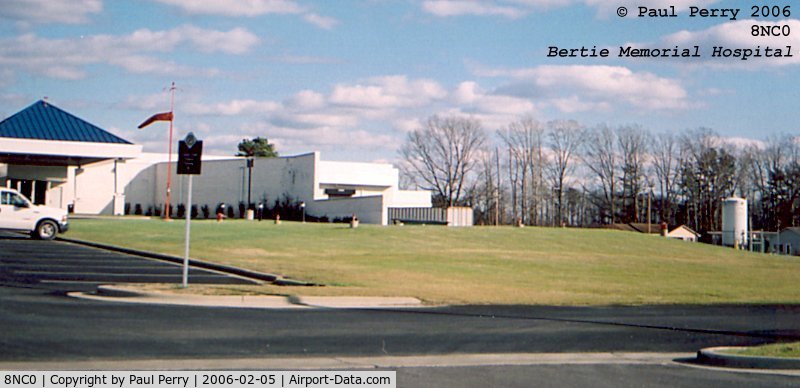 Bertie Memorial Hospital Heliport (8NC0) - Small medical helipad, and still better than my hometown!