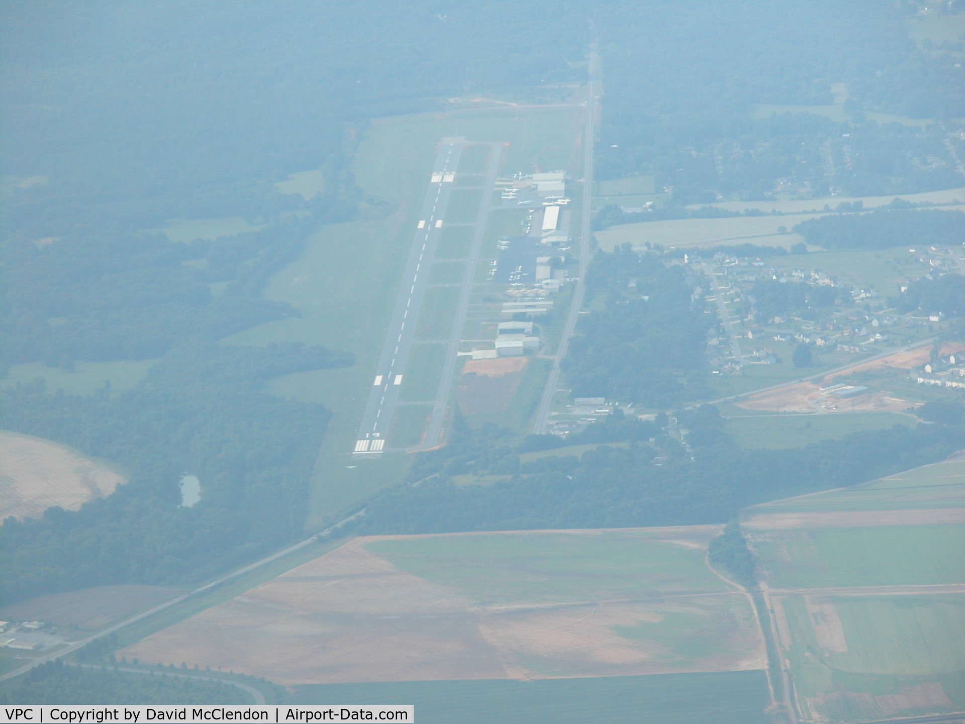 Cartersville Airport (VPC) - looking to the south