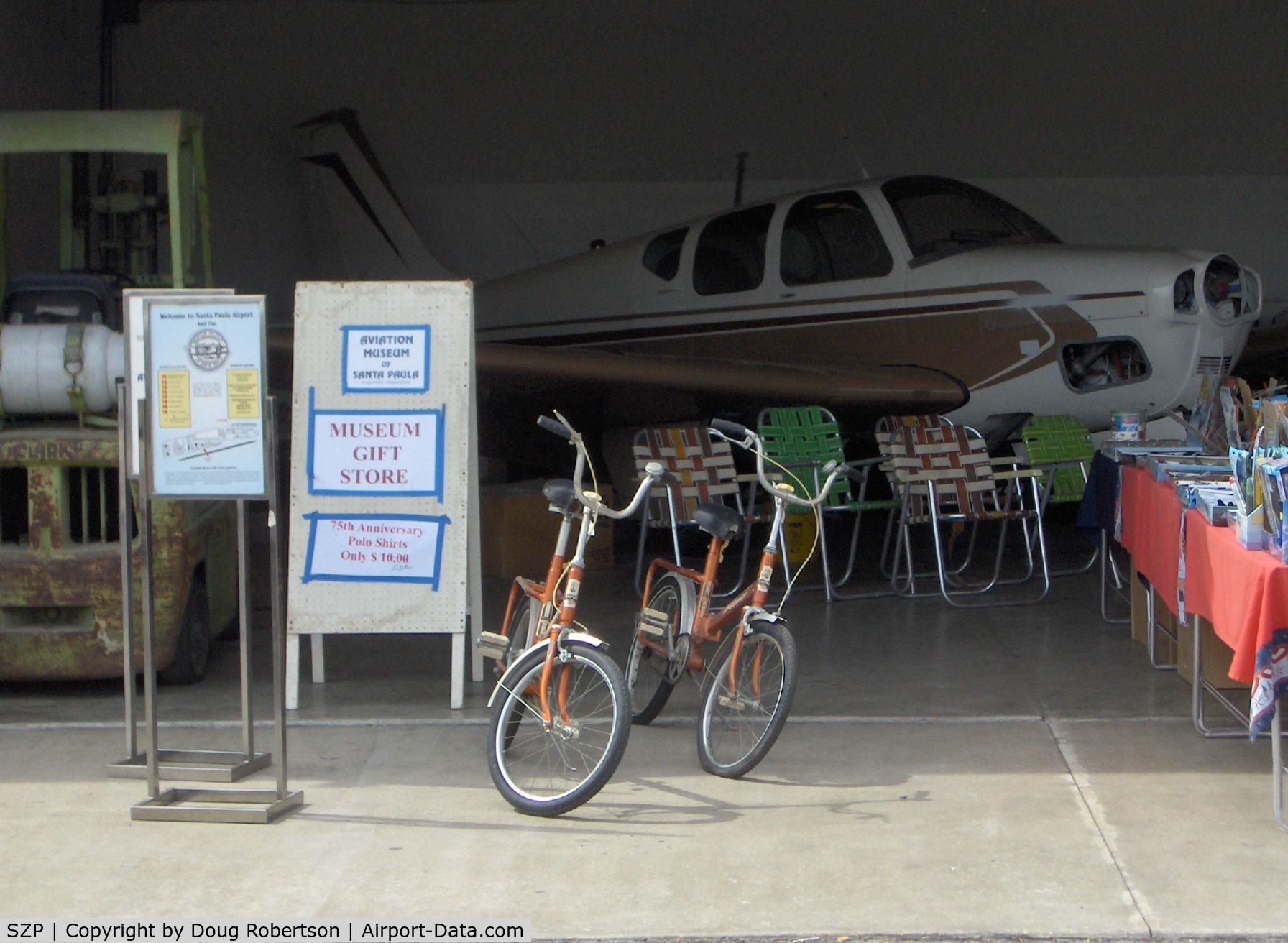 Santa Paula Airport (SZP) - Aviation Museum of Santa Paula Gift Store, (Beech DEBONAIR not for sale)