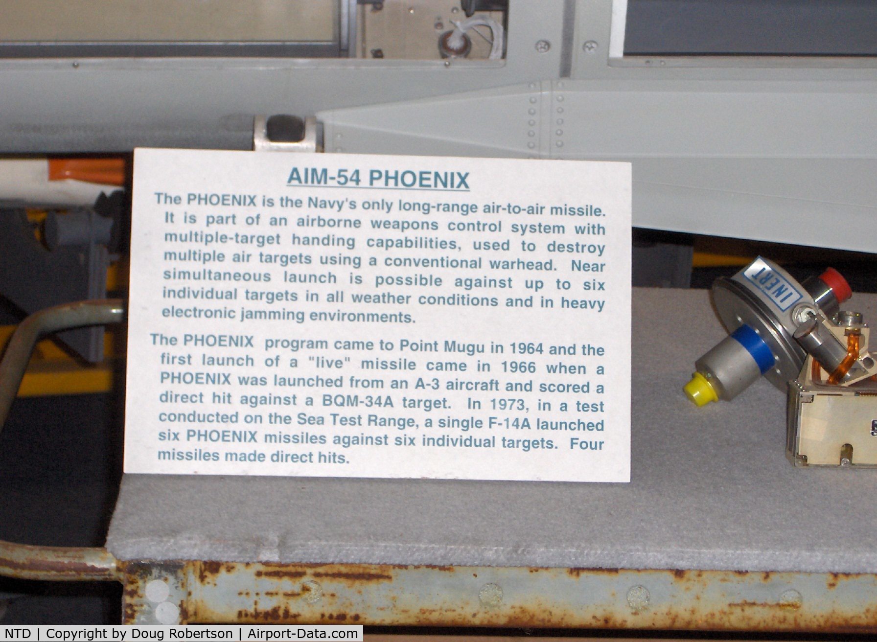 Point Mugu Nas (naval Base Ventura Co) Airport (NTD) - AIM-54 PHOENIX missile description