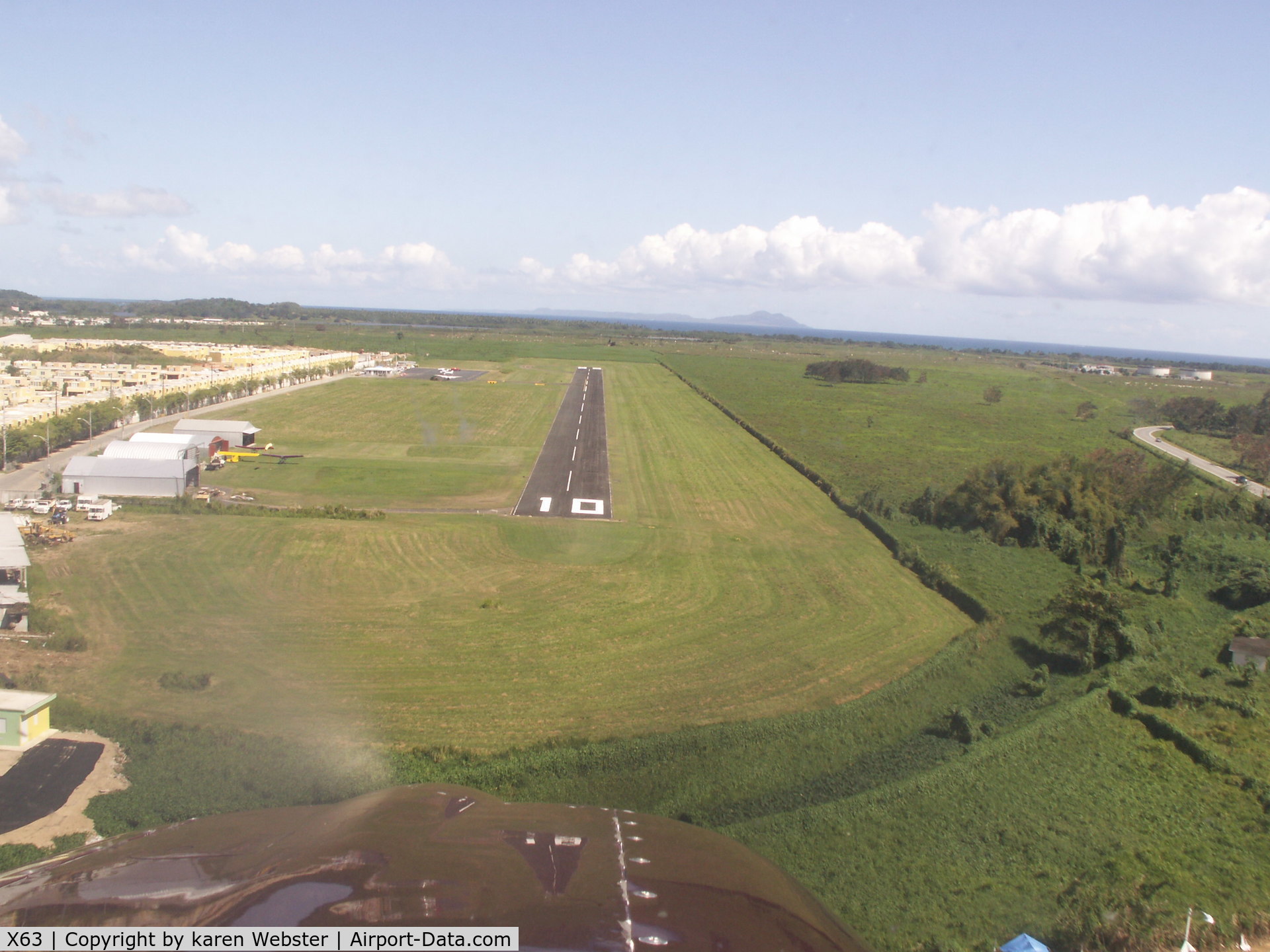 Humacao Airport (X63) - Approach to runway 10 at Humacao PR