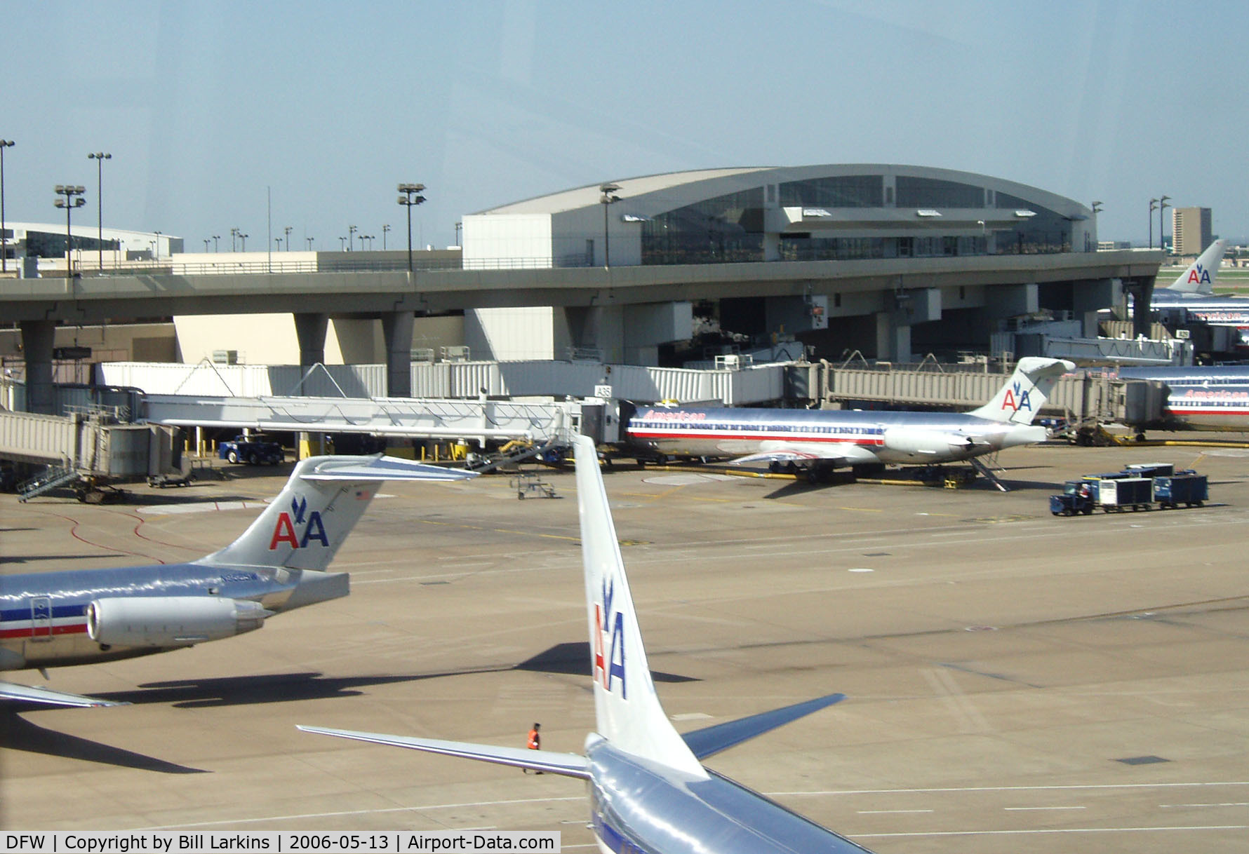 Dallas/fort Worth International Airport (DFW) - Ramp area with airport Tram above.