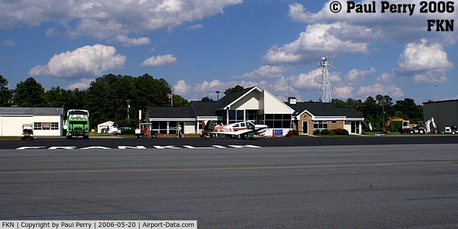 Franklin Muni-john Beverly Rose Airport (FKN) - Terminal/Admin seen from the tarmac