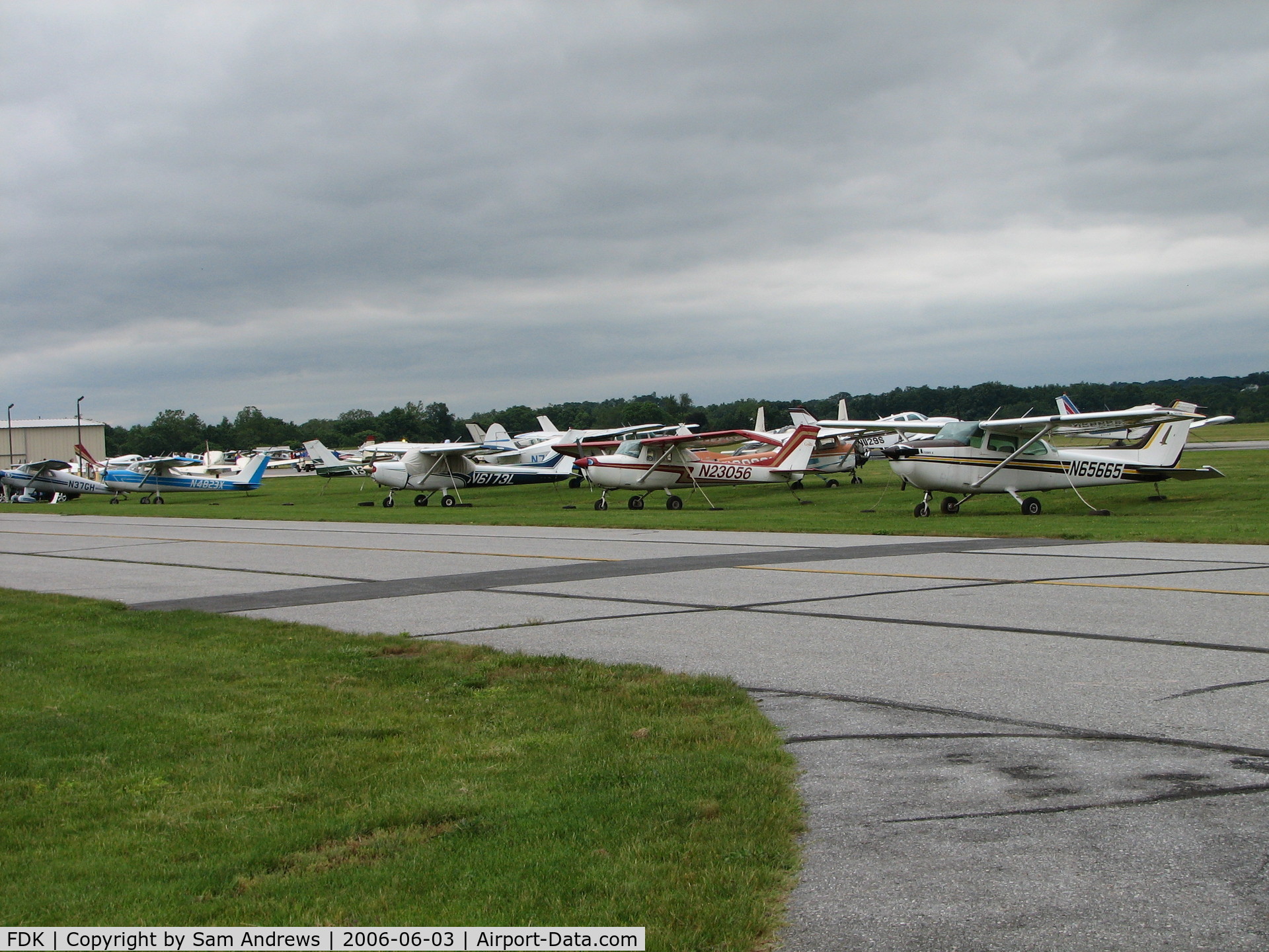 Frederick Municipal Airport (FDK) - These are the local planes.  The fly-in planes are way behind them.