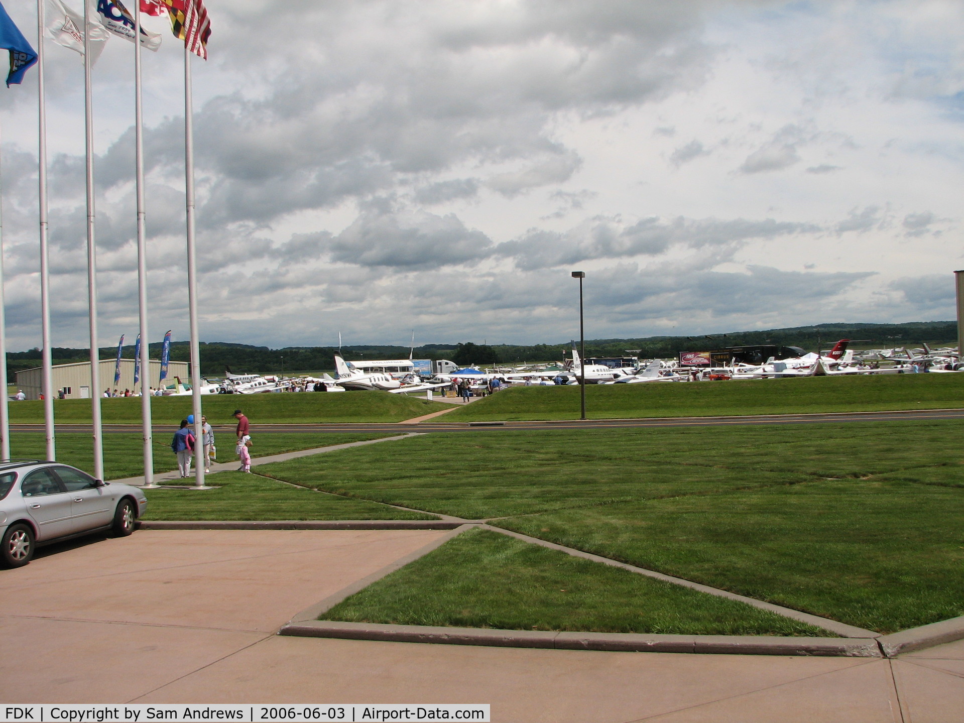 Frederick Municipal Airport (FDK) - The display ramp at the 2006 AOPA Fly-In.