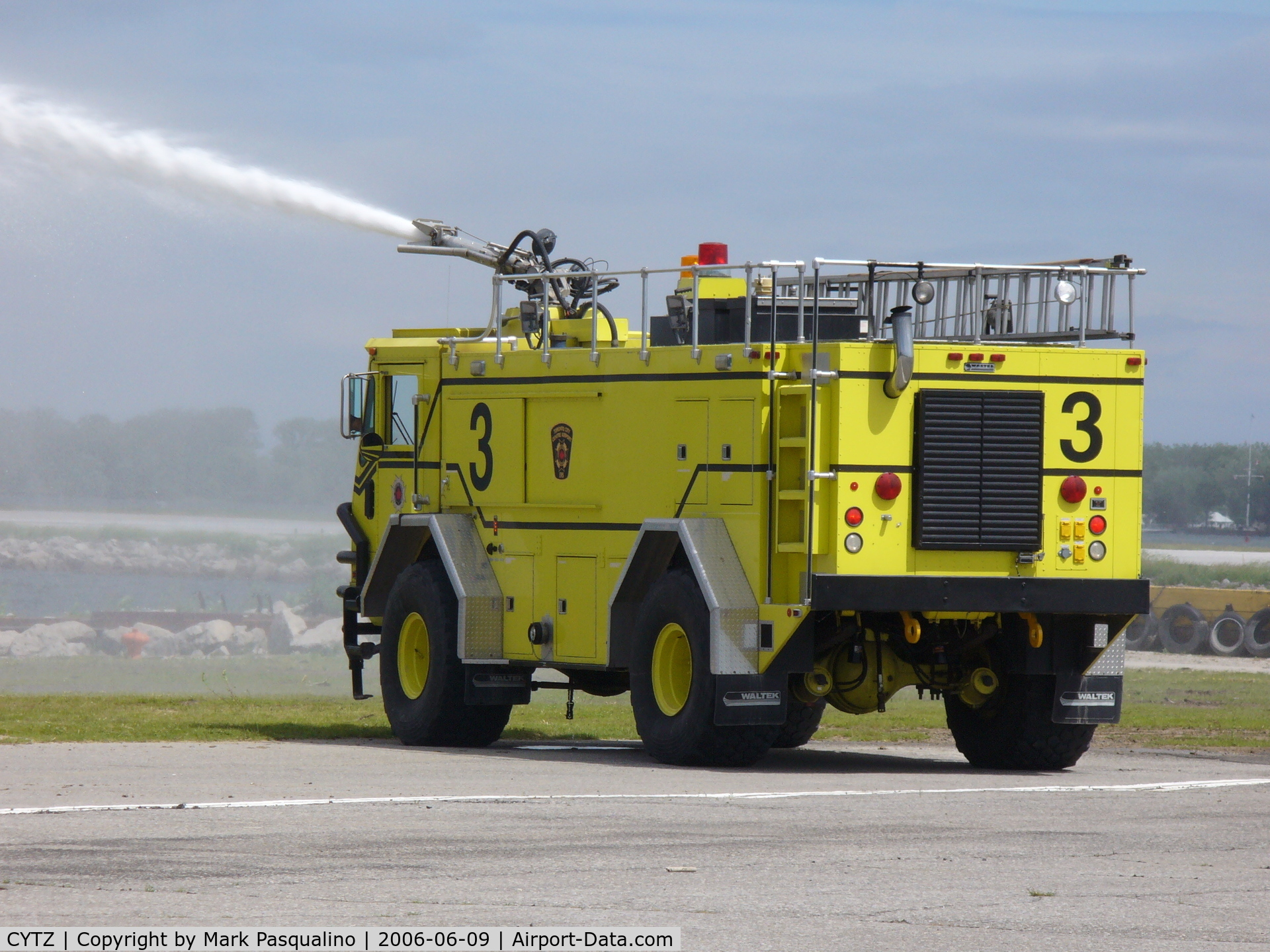 Toronto City Centre Airport, Toronto, Ontario Canada (CYTZ) - Fire Truck used for geese and seagull control