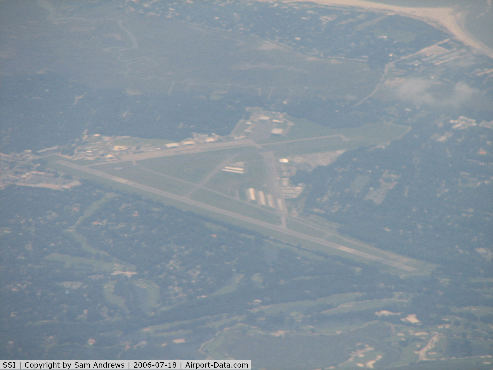 Malcolm Mc Kinnon Airport (SSI) - Climbing to 40K on my way to BWI from JAX.