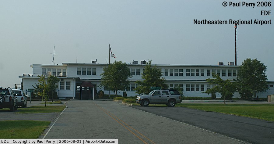 Northeastern Regional Airport (EDE) - Frontal view of the Admin Building