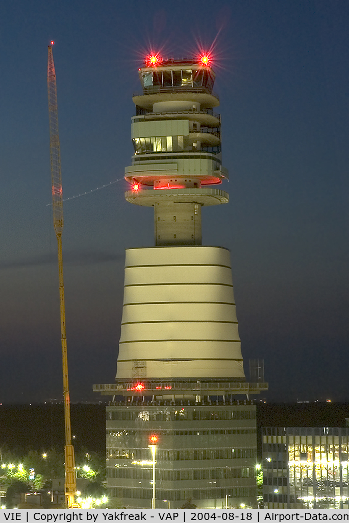 Vienna International Airport, Vienna Austria (VIE) - New tower in the night
