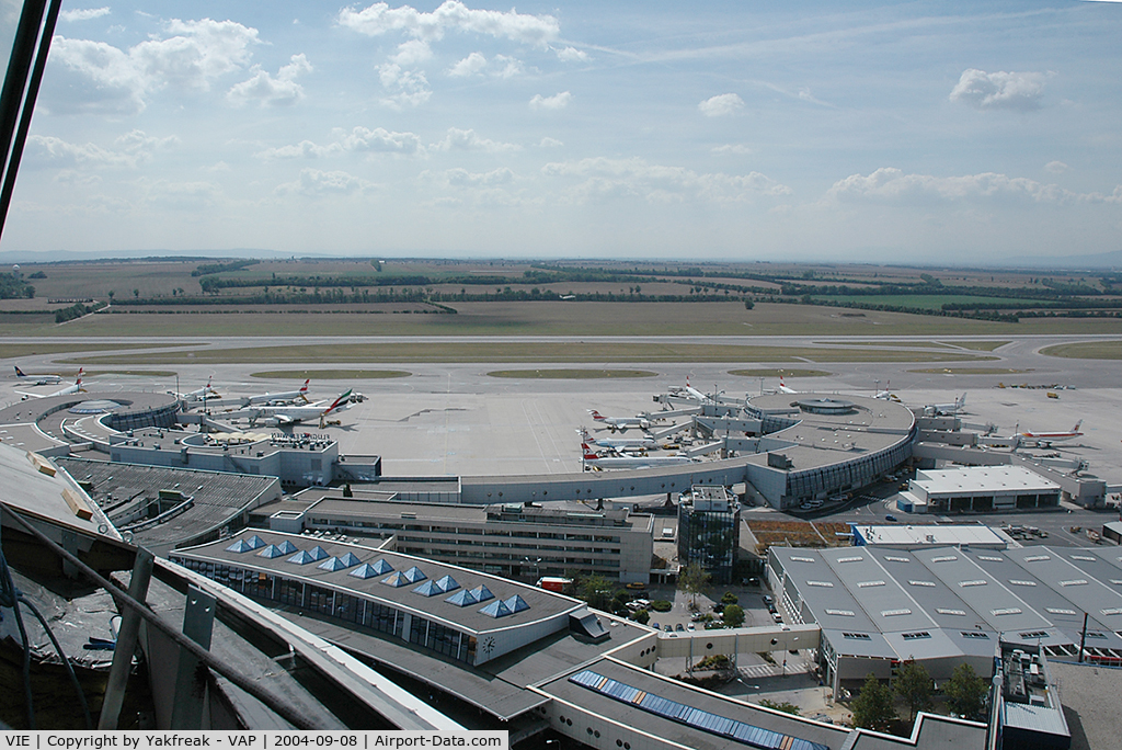 Vienna International Airport, Vienna Austria (VIE) - View from the new tower
