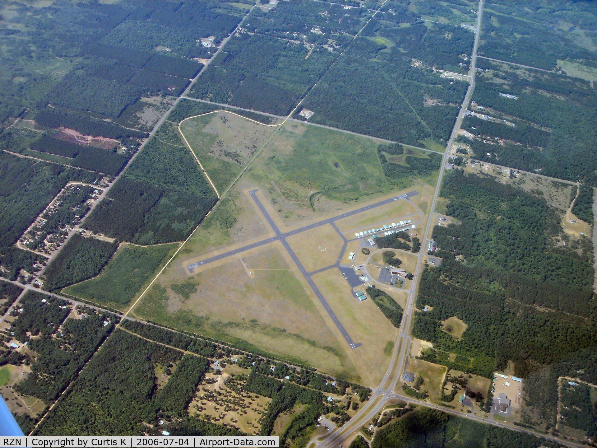 Burnett County Airport (RZN) - Photo taken from a Skyhawk enroute to Duluth