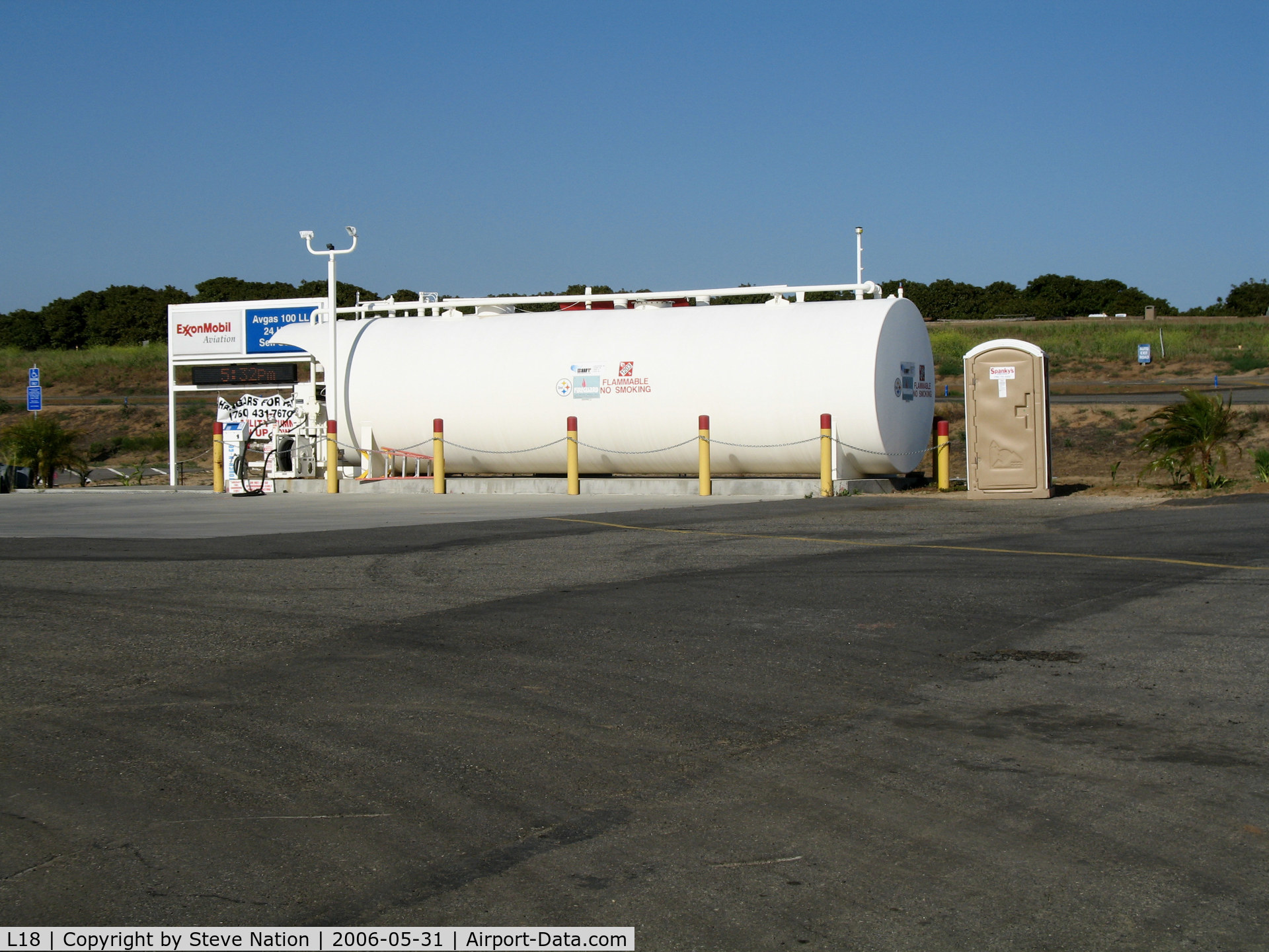Fallbrook Community Airpark Airport (L18) - Gas tanks and pumps @ Fallbrook Community Airpark Airport, CA