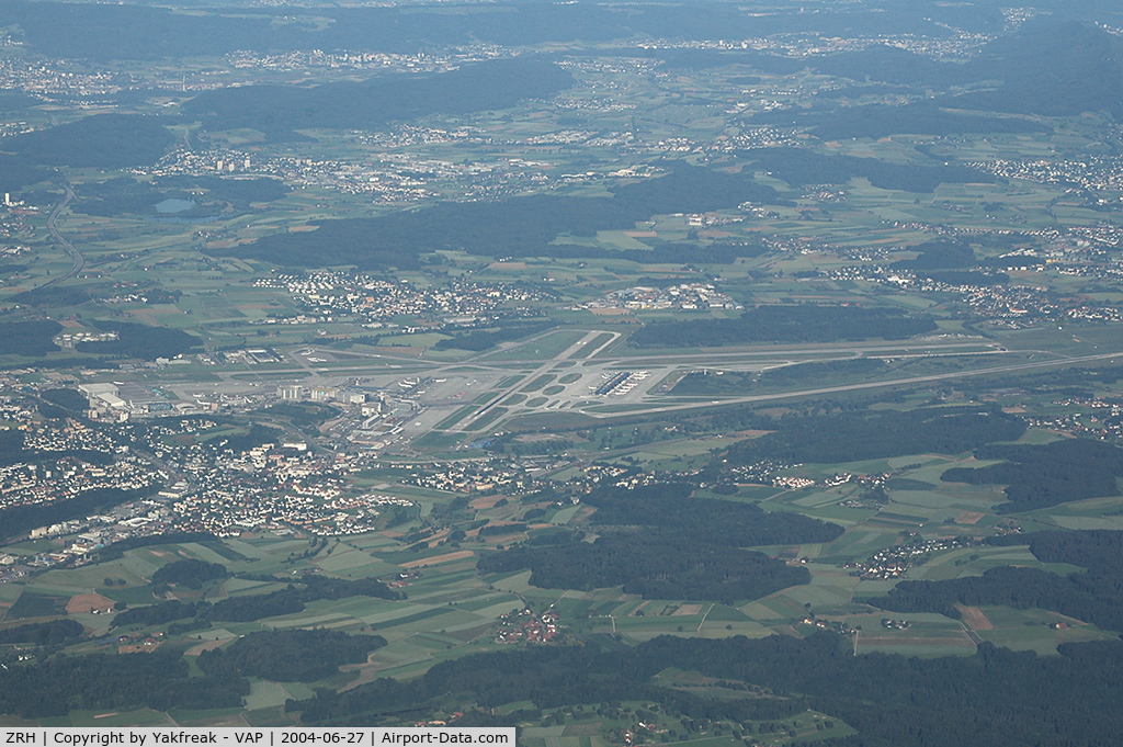 Zurich International Airport, Zurich Switzerland (ZRH) - after departure