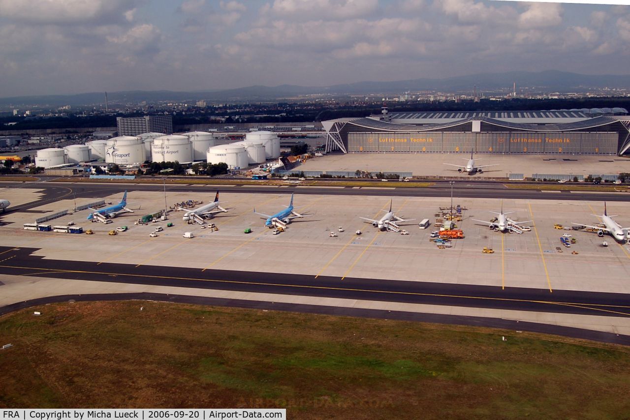 Frankfurt International Airport, Frankfurt am Main Germany (FRA) - Very busy outer parking positions