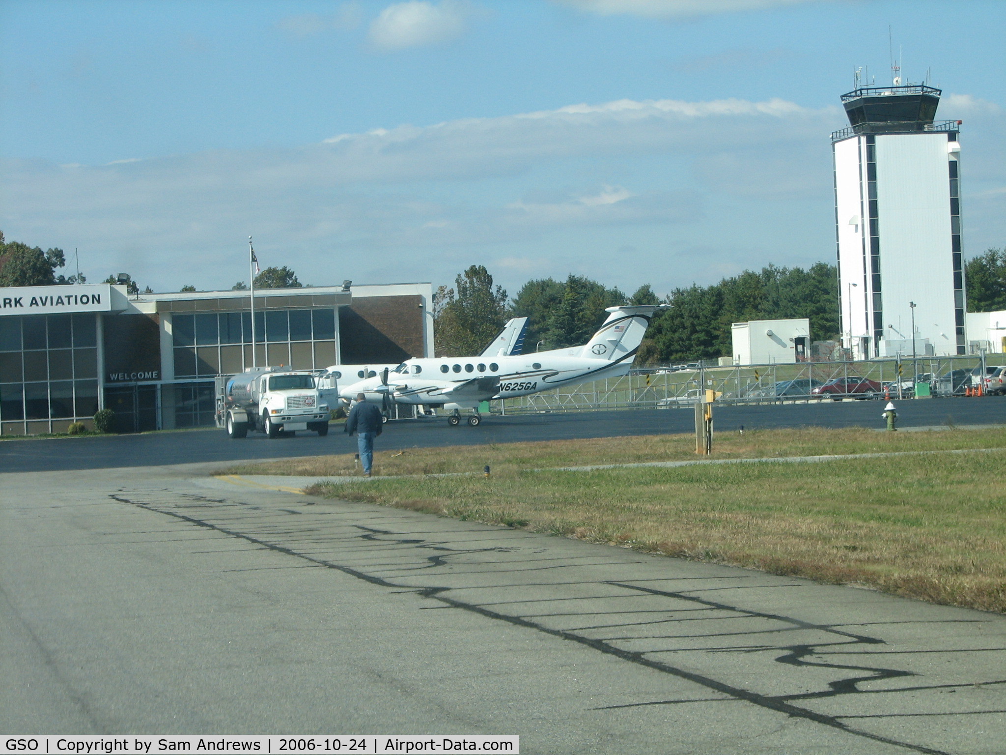 Piedmont Triad International Airport (GSO) - Landmark Aviation and the control tower