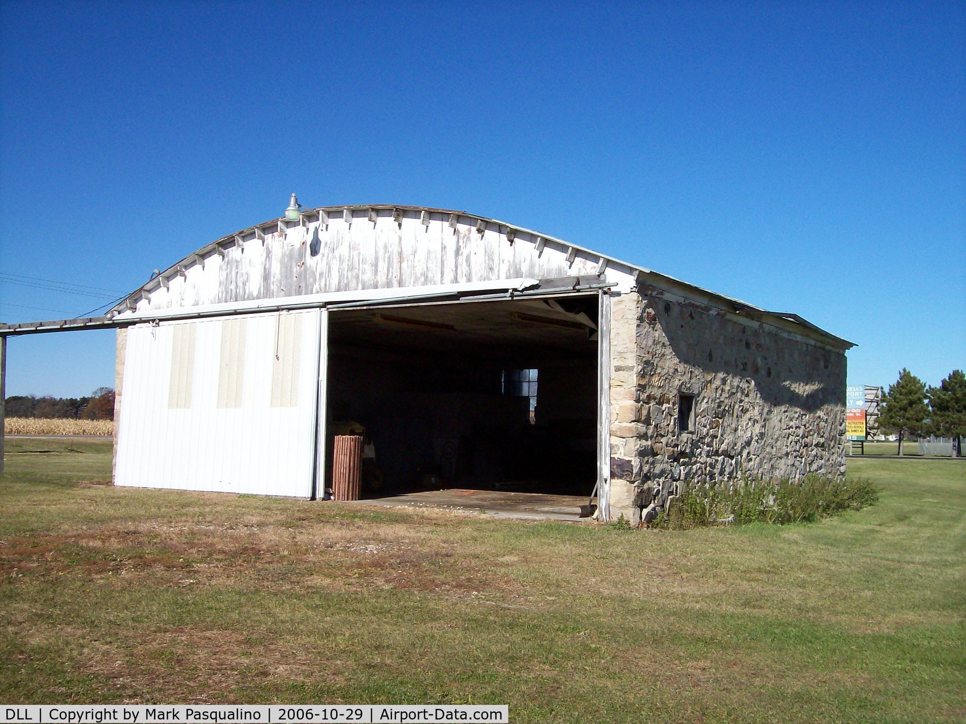 Baraboo Wisconsin Dells Airport (DLL) - Oldest hangar at Baraboo Wisconsin Dells