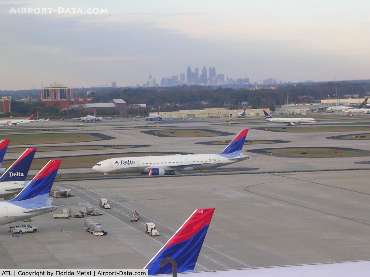 Hartsfield - Jackson Atlanta International Airport (ATL) - Downtown Atlanta in background