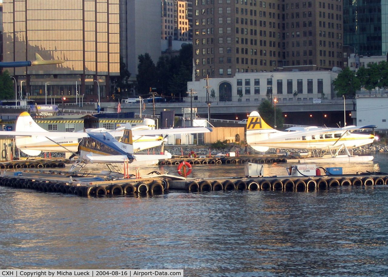 Vancouver Harbour Water Airport (Vancouver Coal Harbour Seaplane Base), Vancouver, British Columbia Canada (CXH) - Evening sun on the terminal of Harbour Air in Vancouver's Coal Harbour