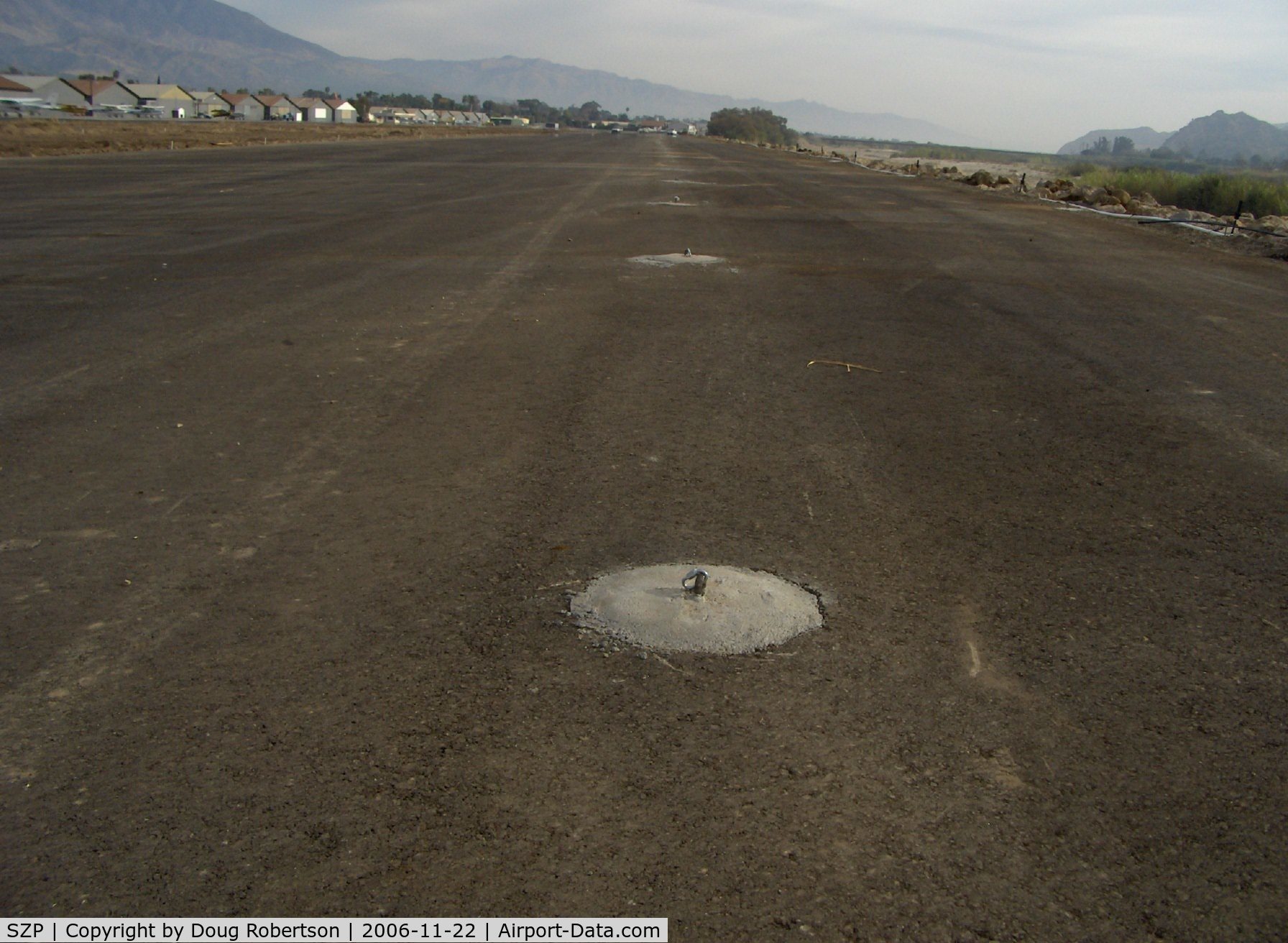 Santa Paula Airport (SZP) - New transient parking tiedown pads anchored in concrete