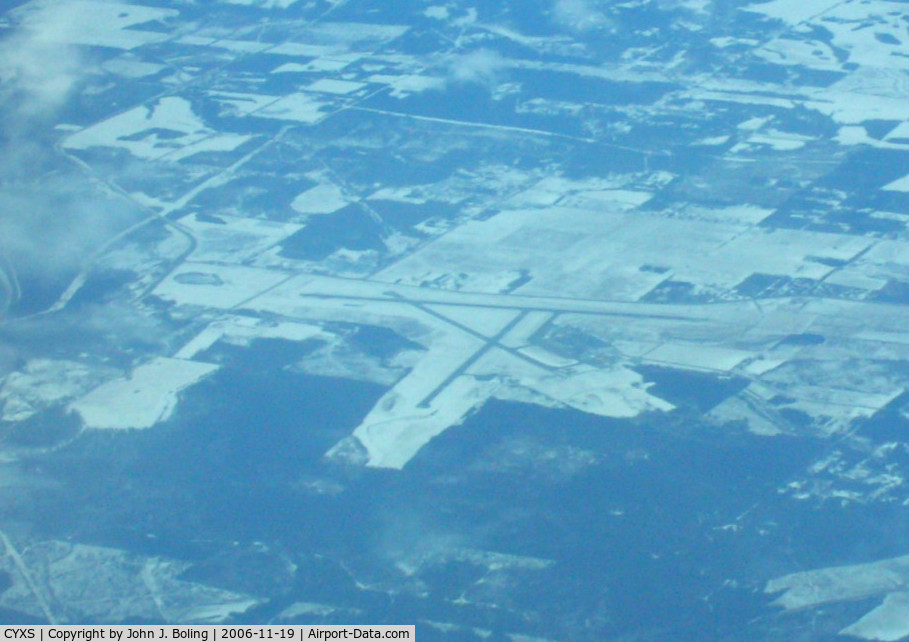 Prince George Airport, Prince George, British Columbia Canada (CYXS) - Prince George, B.C. looking east from FL280
